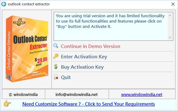 Outlook Contact Extractor