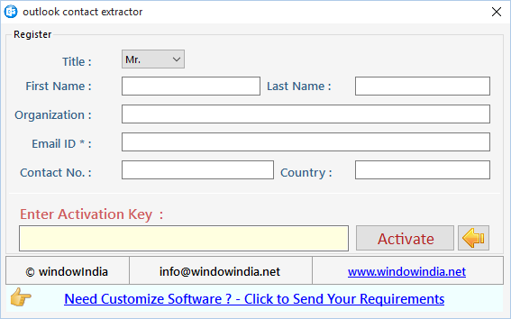 Outlook Contact Extractor